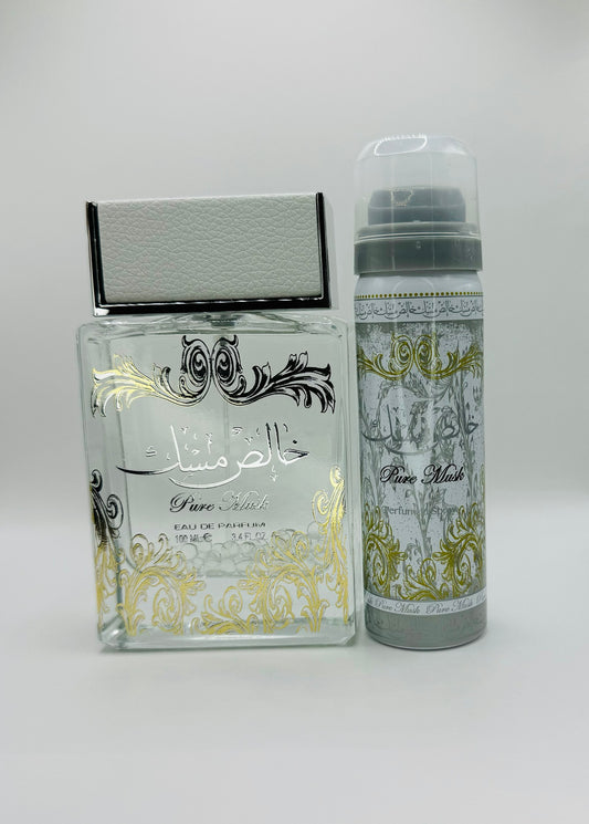 Coffret Pure Musk Eau de Parfum + Spray Parfumé